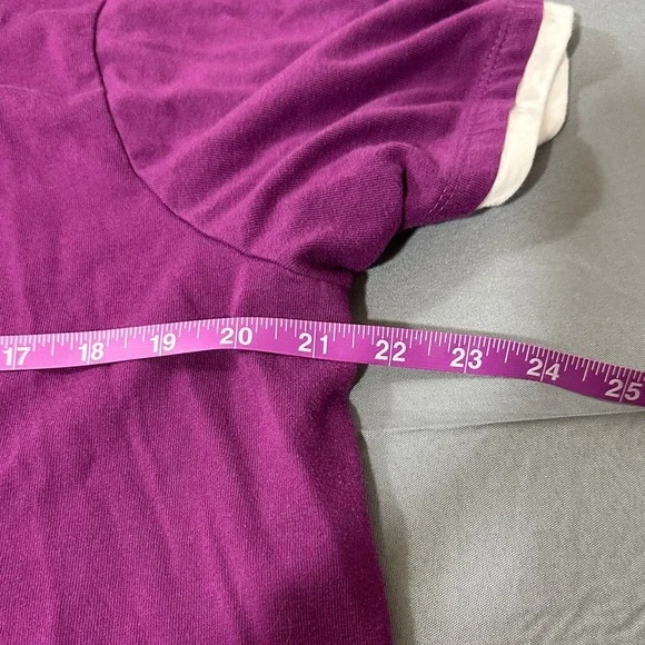 Woman Within Purple Short Sleeve Tee - Picture 4 of 5